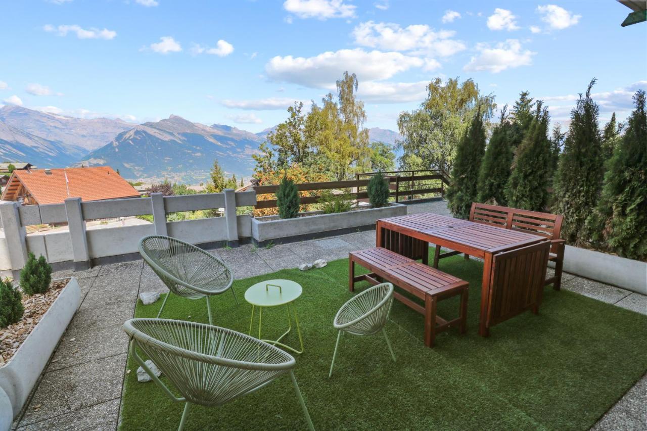 Superbe Appartement Avec Piscine Nendaz Exteriér fotografie